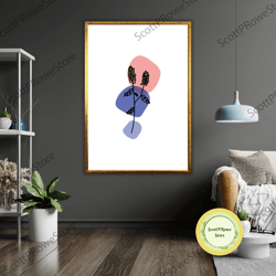 minimalist leaves canvas art, framed print, ready to hang, botanical wall decor, nature inspired-1