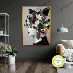 petals and grace floral print wall art, flower decor, botanical art, nature inspired, home decor gift