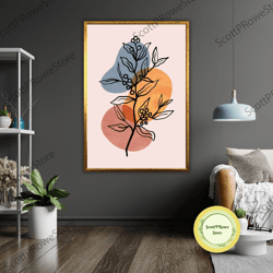 petals in silence art canvas, floral wall decor, flower painting, botanical artwork, nature inspired gift