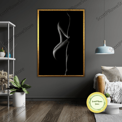 seductive woman art canvas, sexy wall decor, sensual artwork, erotic bedroom print, modern home decor