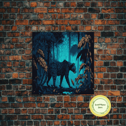 black and gold art deco wall art, framed canvas print, 1920s art deco print, stylish art deco canvas poster, framed or u