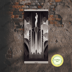 black and turquoise panther, framed canvas print, unique wall art, wildlife canvas art, living room wall art