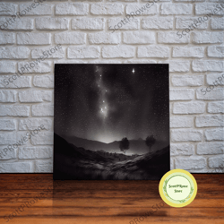 black and white tsunami waves, japanese style art, framed canvas print, ready to hang framed wall art, living room wall