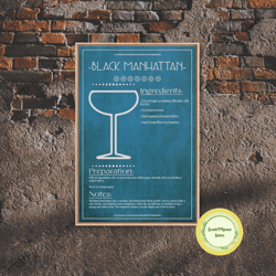 black christmas cat wearing a santa hat, framed canvas print, christmas decor, xmas wall art, holiday decor, seasonal wa