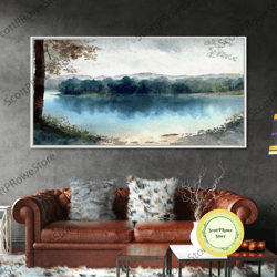 blue butterflies canvas print wall art, blue and gold butterfly canvas painting, butterfly wall decor, home gift, ready