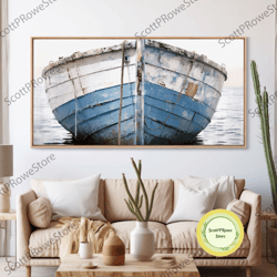 boho style minimalist watercolor still life art, framed canvas print, kitchen decor, still life of a vase and bowl of fr