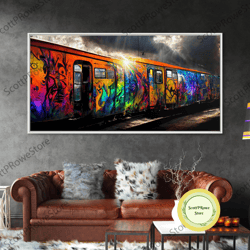 boss couple, lion art, framed canvas print