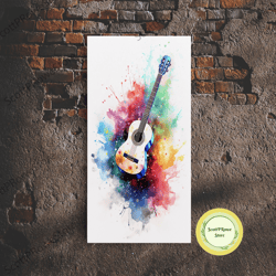 cosmic accordion, instrument print, framed canvas print or poster, gift for musician