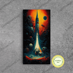 cosmic acoustic guitar wall art framed canvas print, guitar art, guitar wall art, music art, guitar poster, guitar playe