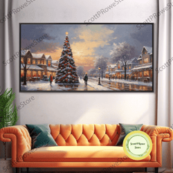 cute christmas bunny rabbit in a santa hat, christmas art, christmas decor, christmas wall art, farmhouse christmas, vin