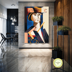 surreal wall art, portrait canvas art, luxury wall decor, roll up canvas, stretched canvas art, framed wall art painting