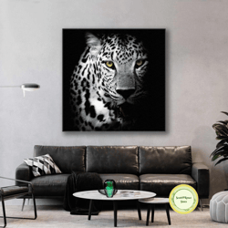 tiger canvas art, green eyed animal wall art, roll up canvas, stretched canvas art, framed wall art painting