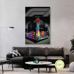 vehicle race car latest model hologram race car roll up canvas, stretched canvas art, framed wall art painting