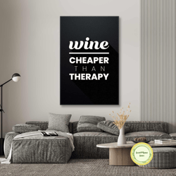 wine wall art, bar wall art, wine sign wall decor, roll up canvas, stretched canvas art, framed wall art painting