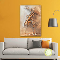 woman in hat playing double bass abstract violin roll up canvas, stretched canvas art, framed wall art painting