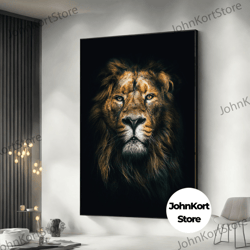 framed canvas ready to hang, grey flowers canvas art, flower wall decor, floral wall decor, gold patterned wall art, flo