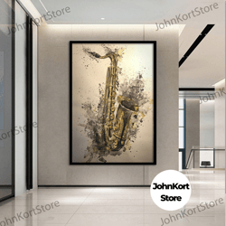 framed canvas ready to hang, paint roller canvas print , floating frame option, modern wall art, canvas wall set , large