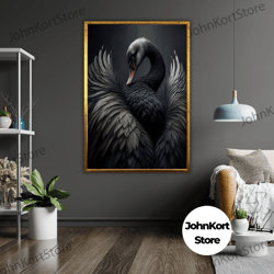 framed canvas ready to hang, graffiti panda art canvas, street style wall decor, urban panda painting, hip hop panda art