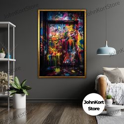 framed canvas ready to hang, sexy hot woman oil print art canvas, ready to hang, framed canvas, wall decor, sensual home