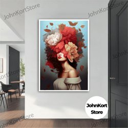 framed canvas ready to hang, erotic gold lipstick canvas art, erotic lip art, sexy canvas painting, lip portrait, erotic