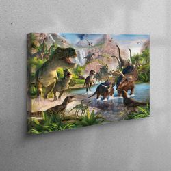 dinosaur workplace decor, dino poster, 3d workplace decor, personalized gift, kids room workplace decor, wall decor, nur