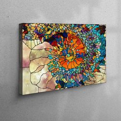 fractal wall art, abstract wall art, colorful canvas print, canvas wall art, modern wall art, wall hanging, 3d workplace