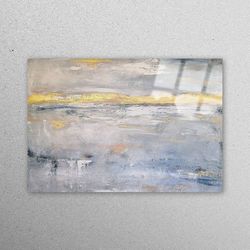 glass printing, glass wall decor, wall art, old plaster wall art, gray glass wall, rustic workplace decor, plaster glass