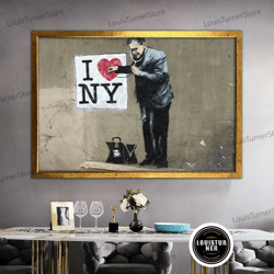 decorative wall art, banksy canvas decors, banksy canvas, street wall art, graffiti painting, banksy graffiti art, canva