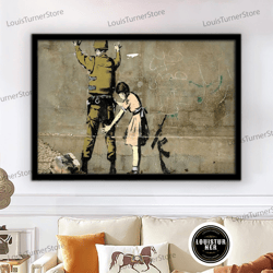 decorative wall art, banksy canvas decors, banksy canvas, street wall art, graffiti painting, banksy graffiti art, canva