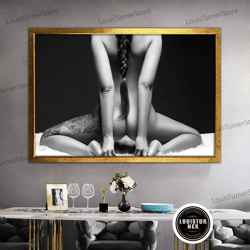 decorative wall art, erotic nude canvas, sensual art print, erotic nudity wall art, sexy body decor,sexy wall print, nud