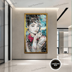 decorative wall art, female figure canvas art, woman canvas, fashion canvas print, woman canvas art, fashion poster, rea