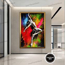 decorative wall art, large dancing painting, couple wall art, dance home painting, dancers wall art, party gifts, dance