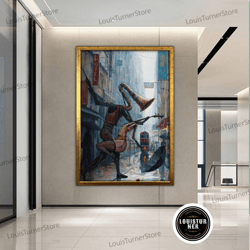 decorative wall art, large dancing painting, couple wall art, dance home painting, dancers wall art, party gifts, dance