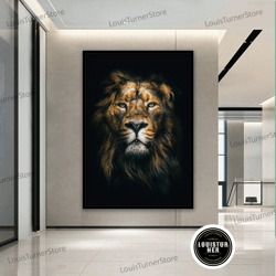 decorative wall art, lion canvas, lion canvas, lion wall art, lion poster, animal wall art, animal poster, animal canvas