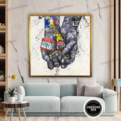 decorative wall art, love graffiti art, banksy wall decor, graffiti canvas art, colorful graffiti, graffiti wall art, lu