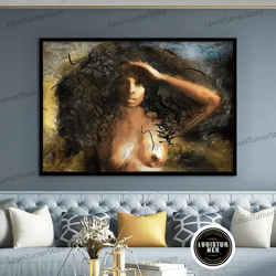 decorative wall art, sexy american nude woman poster , sexy woman wall art, woman canvas, nude woman canvas, erotic wall