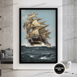 decorative wall art, ship wall art, warship canvas, ship canvas painting, canvas print, ship poster, ship painting, fram