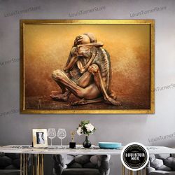 decorative wall art, skeleton wall art, skeleton love art, large canvas print, skeleton lover, love canvas art, framed c