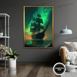 decorative wall art, harmony at sea canvas print, ready to hang, framed ocean art, coastal wall decor