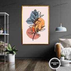 decorative wall art, petals in silence art canvas, floral wall decor, flower painting, botanical artwork, nature inspire