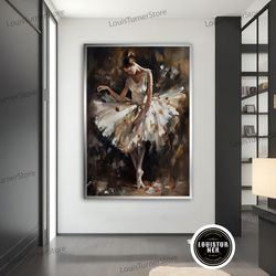 decorative wall art, ballerina canvas, effect ballerina girl painting,ballerina wall art, home decor, ballerina canvas p
