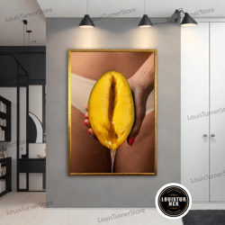 decorative wall art, erotic modern art, nude girl wall art, sexy young woman art, sensual girl canvas, erotic canvas, ho