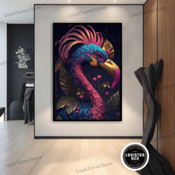 decorative wall art, filamingo canvas painting, filamingo poster, filamingo wall art, filamingo art