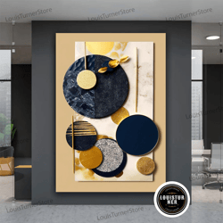decorative wall art, gold and black abstract canvas art, abstract gold painting, black and gold wall art, gold wall deco