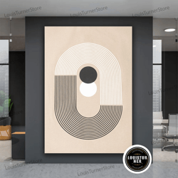 decorative wall art, mid century poster, geometric wall art design, boho wall decor, abstract art wall canvas bohemian s