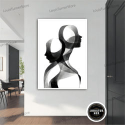 decorative wall art, modern wall art canvas, modern painting, wall art, modern canvas, abstract art, black and white can