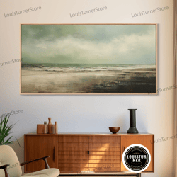 framed canvas ready to hang, landscape oil painting canvas print wall art, nature framed large gallery art, minimalist a