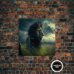 framed canvas ready to hang, lion wall art lion canvas majestic lion canvas wall art framed canvas print watercolor pain