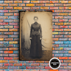 framed canvas ready to hang, portrait from photo, victorian wall art, antique photograph, canvas print, wall art, vertic