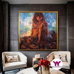 high quality decorative wall art, sensual naked woman, nude poster, sexy canvas art, naked woman poster, sexy woman canv